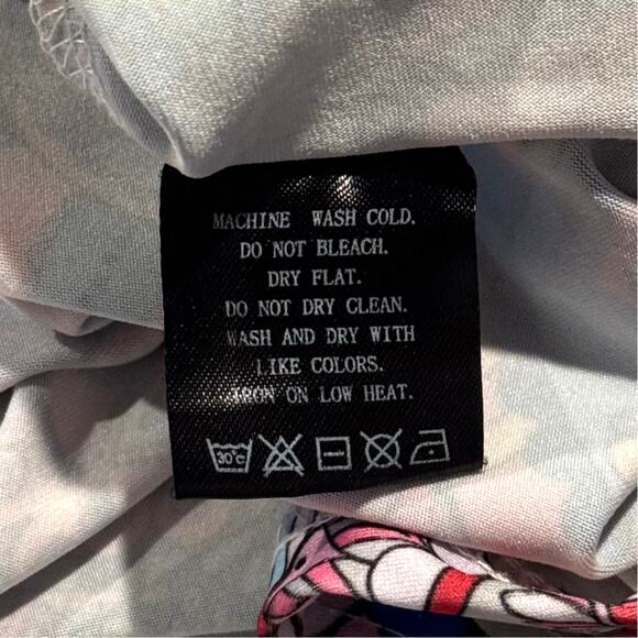 Top Mandala Medallion Boho Hippie Festival Psychedelic Abstract 60s Summer 2XL - Picture 5 of 6